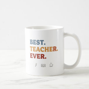 Caneca De Café Melhor Professora Alguma Vez Retrorna Mug Moderno