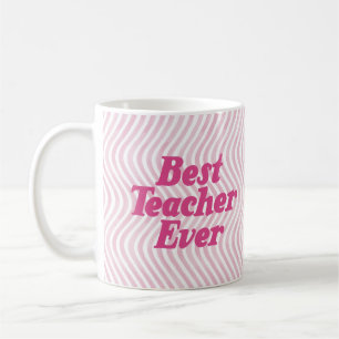 Caneca De Café Melhor Professora Alguma Vez Rosa Mug