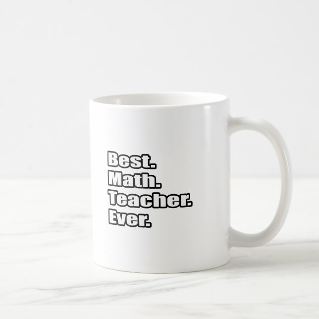 Caneca De Café Melhor Professora De Matemática De Sempre (Direita)