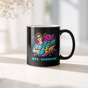 Caneca De Café Melhor Professora de Todos os Tempos! Personalizad