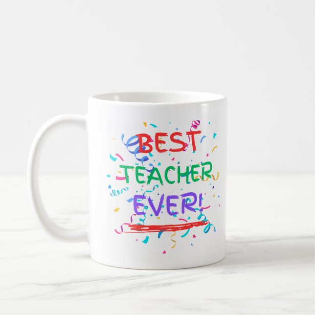 Caneca De Café Melhor Professora Do Mundo (Esquerda)