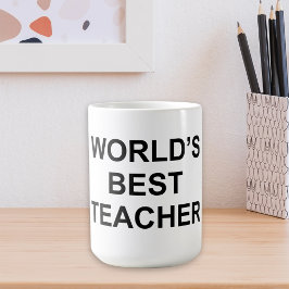 Caneca De Café Melhor Professora do Mundo
