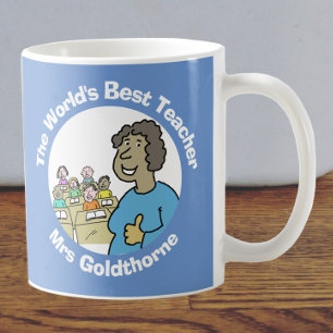 Caneca De Café Melhor Professora do Mundo