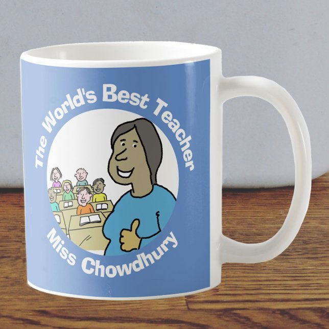 Caneca De Café Melhor Professora do Mundo (Criador carregado)