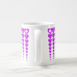 Caneca De Café Melhor Professora Neon Purple Heart Tinelles