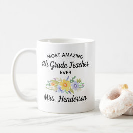 Caneca De Café Melhor Professora Personalizada De Professora Obri
