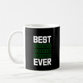 Caneca De Café Melhor Programador Pai Binário de Todos os Tempos