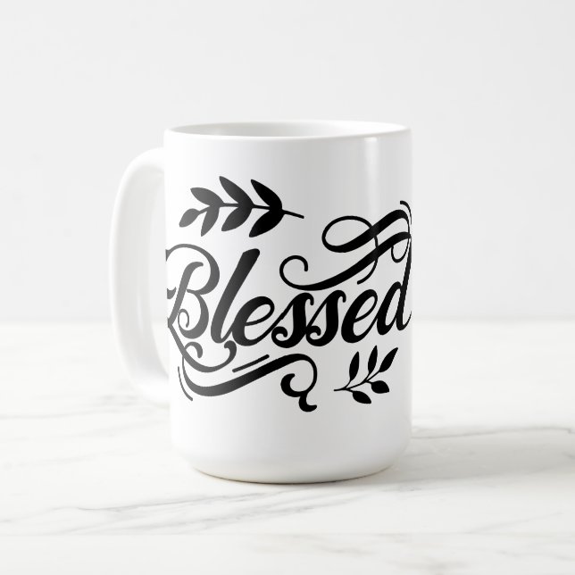 Caneca De Café Melhor que "Bendito" (Frente Esquerda)