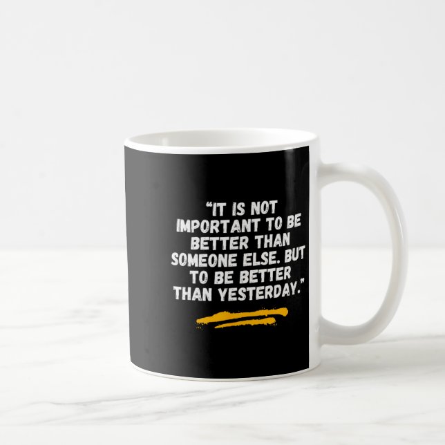 Caneca De Café Melhor Que Ontem - Citação de Kano Jigoro - Judô - (Direita)