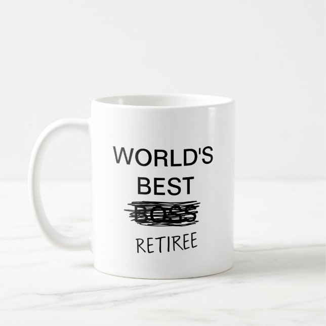 Caneca De Café Melhor Retiree Mug do Mundo (Esquerda)