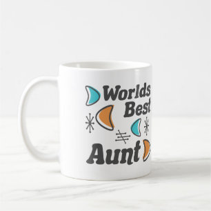 Caneca De Café Melhor Retro da Tia do Mundo