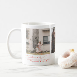 Caneca De Café Melhor Tia | Colagem de Três Fotos Escrita à Mão