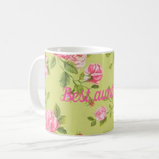 Caneca De Café Melhor tia de sempre (Frente Esquerda)