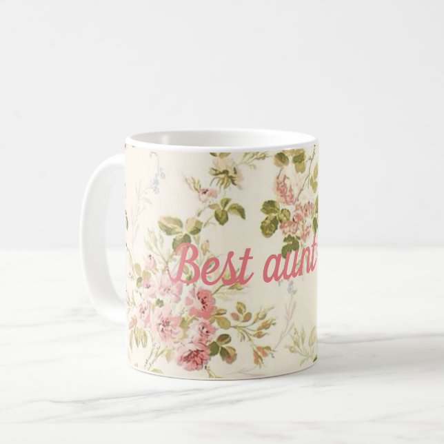 Caneca De Café Melhor tia de sempre (Frente Esquerda)
