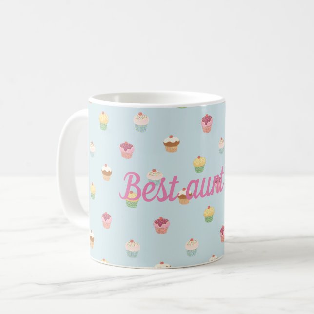 Caneca De Café Melhor tia de sempre (Frente Esquerda)