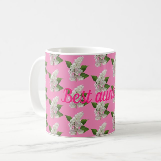 Caneca De Café Melhor tia de sempre (Frente Esquerda)