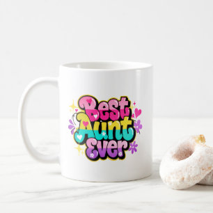 Caneca De Café Melhor Tia de Todos os Tempos (Estilo 3)
