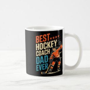Caneca De Café Melhor Treinador de Hóquei Pai de Todos os Tempos