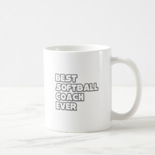 Caneca De Café Melhor treinador de softball nunca