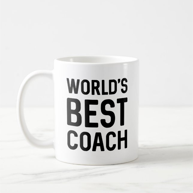 Caneca De Café Melhor treinador do mundo (Esquerda)