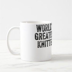 Caneca De Café Melhor Tricoteira Do Mundo Tricô Engraçado Crochê