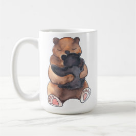 Caneca De Café Melhor Urso Abraça Mamãe Bebê Urso