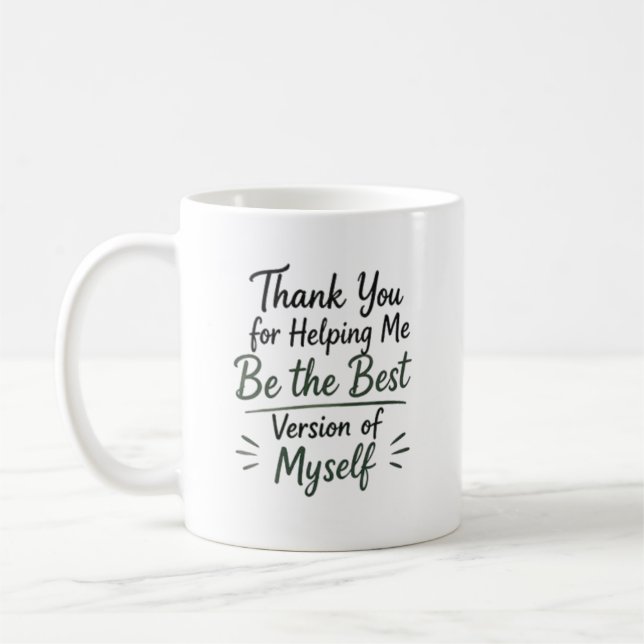 Caneca De Café Melhor Versão de Mim Personalizado (Esquerda)