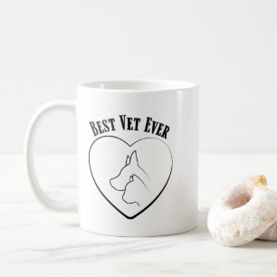 Caneca De Café Melhor Veterinário de Todos os Tempos Cuidados com