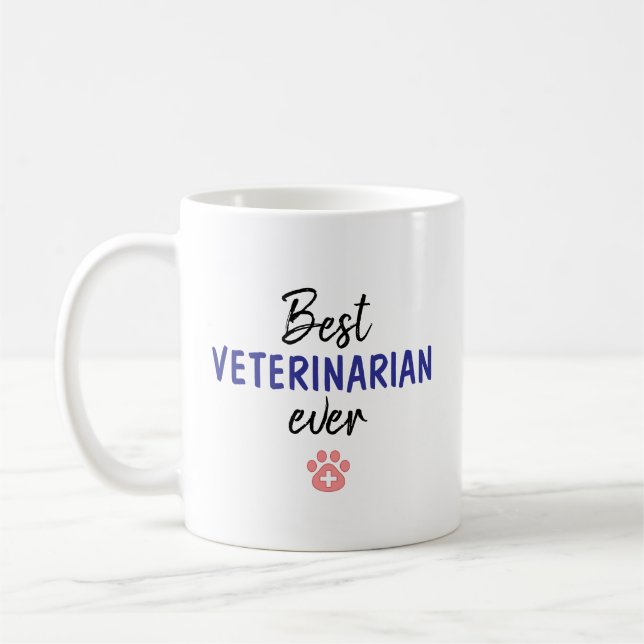 Caneca De Café Melhor Veterinário Nunca (Esquerda)