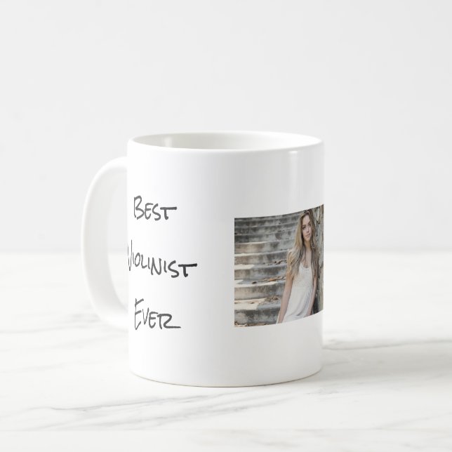 Caneca De Café Melhor Violinista de Sempre (Frente Esquerda)