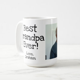 Caneca De Café melhor vovô de sempre com fotografia