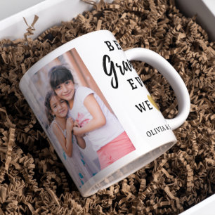 Caneca De Café Melhor Vovó Netos 2 Colagem de Fotos
