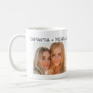 Caneca De Café Melhores Amigas Foto Personalizada