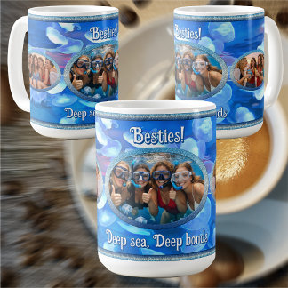 Caneca De Café Melhores Amigas Laço Profundo 0925