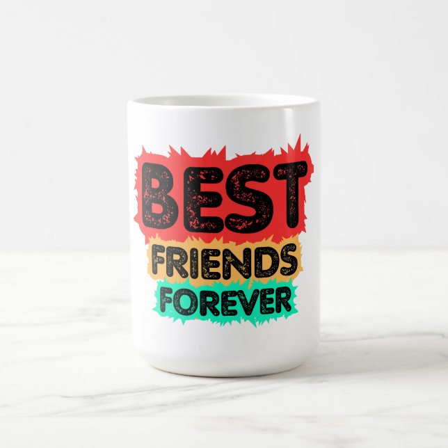 CANECA DE CAFÉ MELHORES AMIGAS PARA SEMPRE AMIGAS RETRÔ, AMIZADE (Centro)