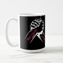 CANECA DE CAFÉ MELHORES AMIGAS PARA SEMPRE, CORRESPONDENDO AOS ME