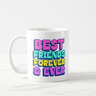 Caneca De Café Melhores Amigas Para Sempre & Sempre