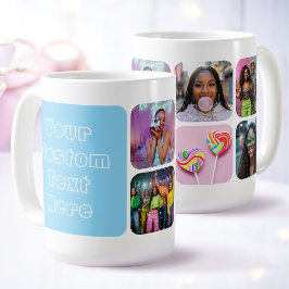 Caneca De Café Melhores Amigas Personalizado Moderno 6 Foto Retro