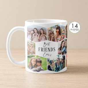 Caneca De Café Melhores Amigos de Todos os Tempos 14 Colagem de F