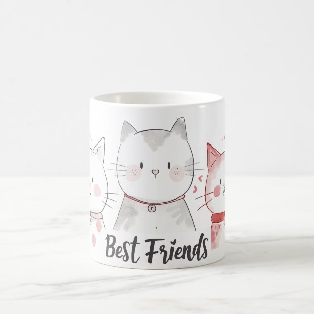 Caneca De Café melhores amigos do gato (Centro)