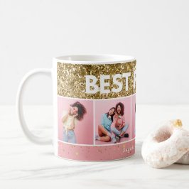 Caneca De Café Melhores amigos do script de foto feminino moderno
