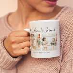 Caneca De Café Melhores Amigos Modernos para Sempre Personalizado<br><div class="desc">Esta caneca moderna e elegante com 2 fotos é o presente perfeito para seu melhor amigo. A caneca apresenta o texto 'MELHORES AMIGOS PARA SEMPRE E SEUS NOMES', além de 2 das suas fotos favoritas da família. Todo o texto é facilmente editado e os estilos, tamanhos e cores das fontes...</div>