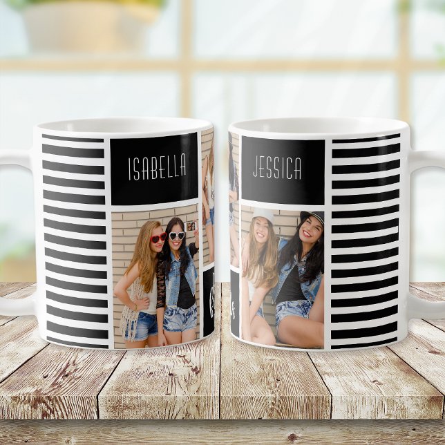 Caneca De Café Melhores Amigos para a Colagem de Fotografias para (Criador carregado)
