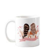 Melhores Amigos para Loura e Brunette Watercolor