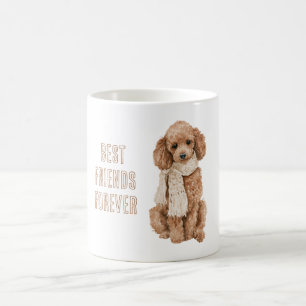 Caneca De Café Melhores Amigos Para Sempre Cachorro Marrom