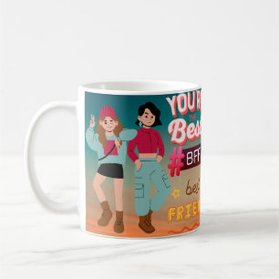 Caneca De Café Melhores Amigos Para Sempre. Celebração de Amizade