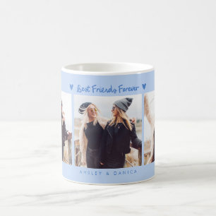 Caneca De Café Melhores Amigos Para Sempre Foto Multi Foto Azul G