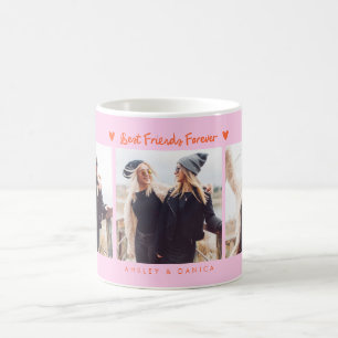 Caneca De Café Melhores Amigos Para Sempre Foto Multi Foto Laranj
