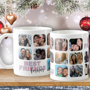 Caneca De Café Melhores Amigos Para Sempre Moderno Colagem de 14