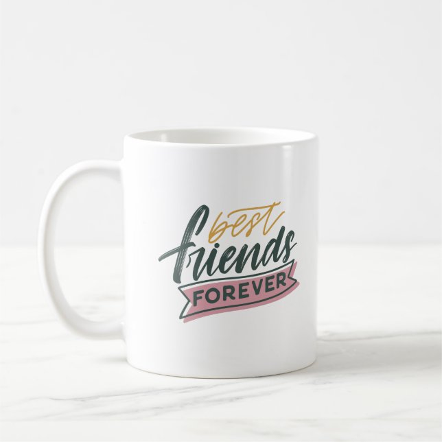 Caneca De Café Melhores Amigos para sempre - presente de amizade  (Esquerda)